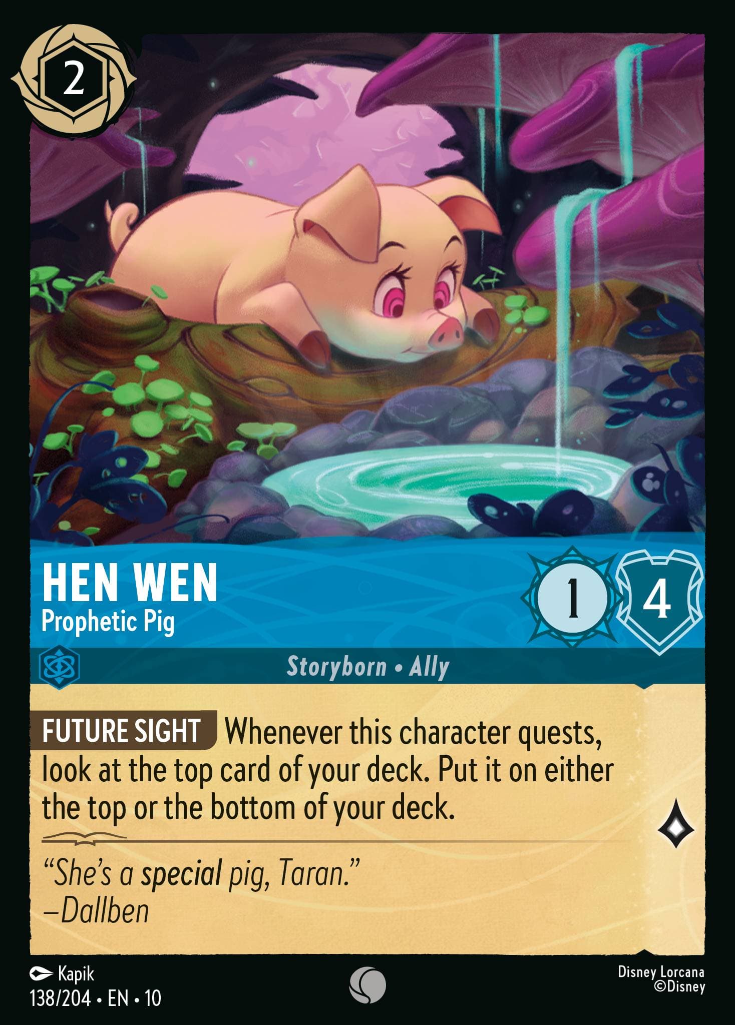 Hen Wen - Prophetic Pig — Whispers in the Well