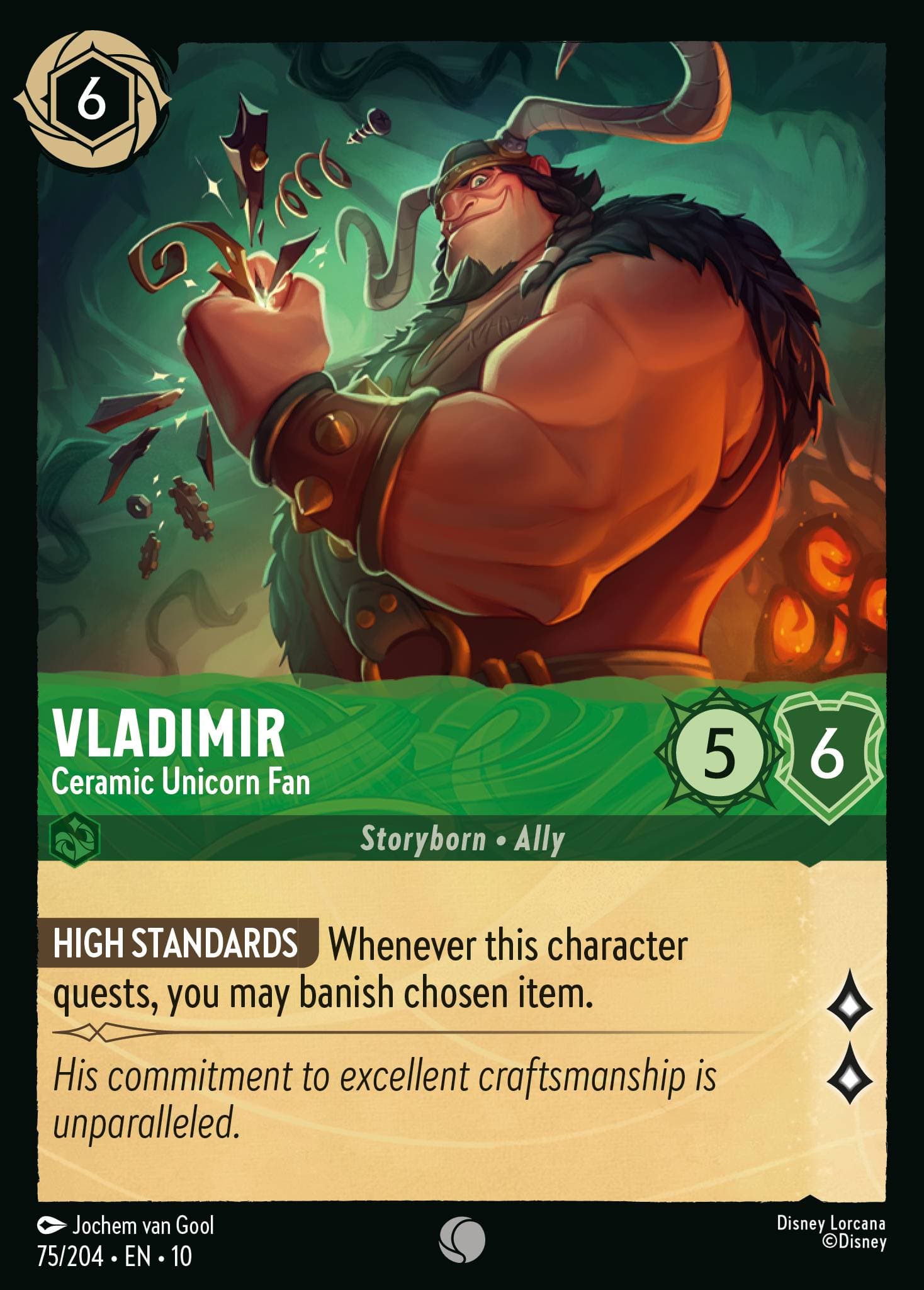 Vladimir - Ceramic Unicorn Fan — Whispers in the Well