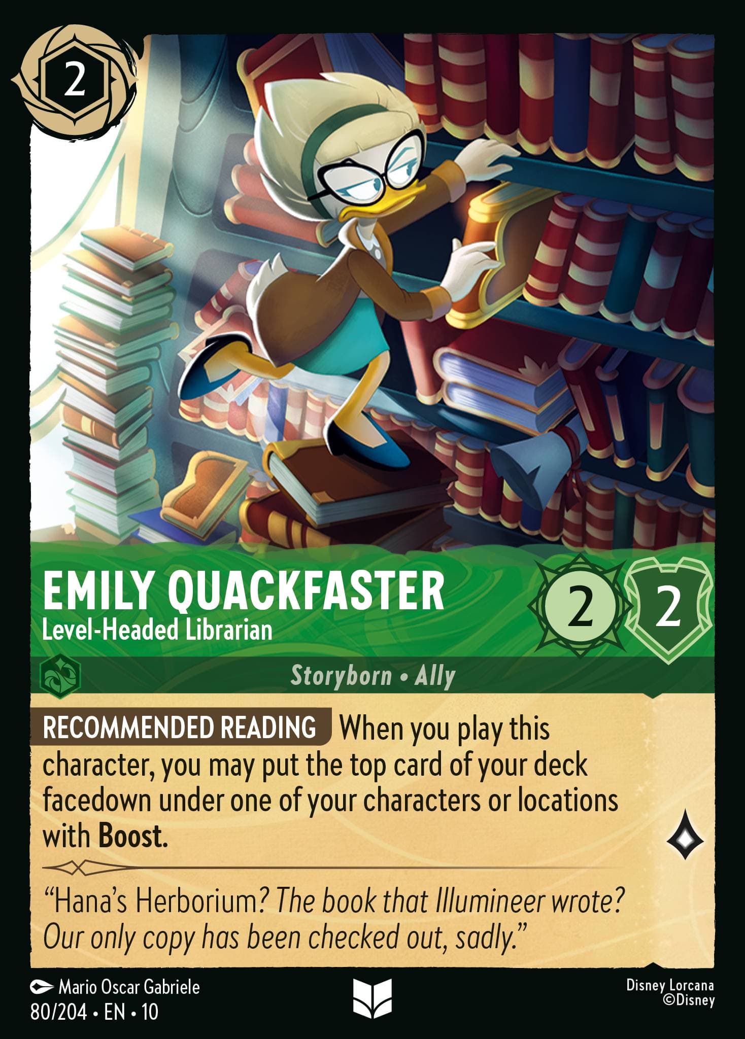 Emily Quackfaster - Level-Headed Librarian — Whispers in the Well