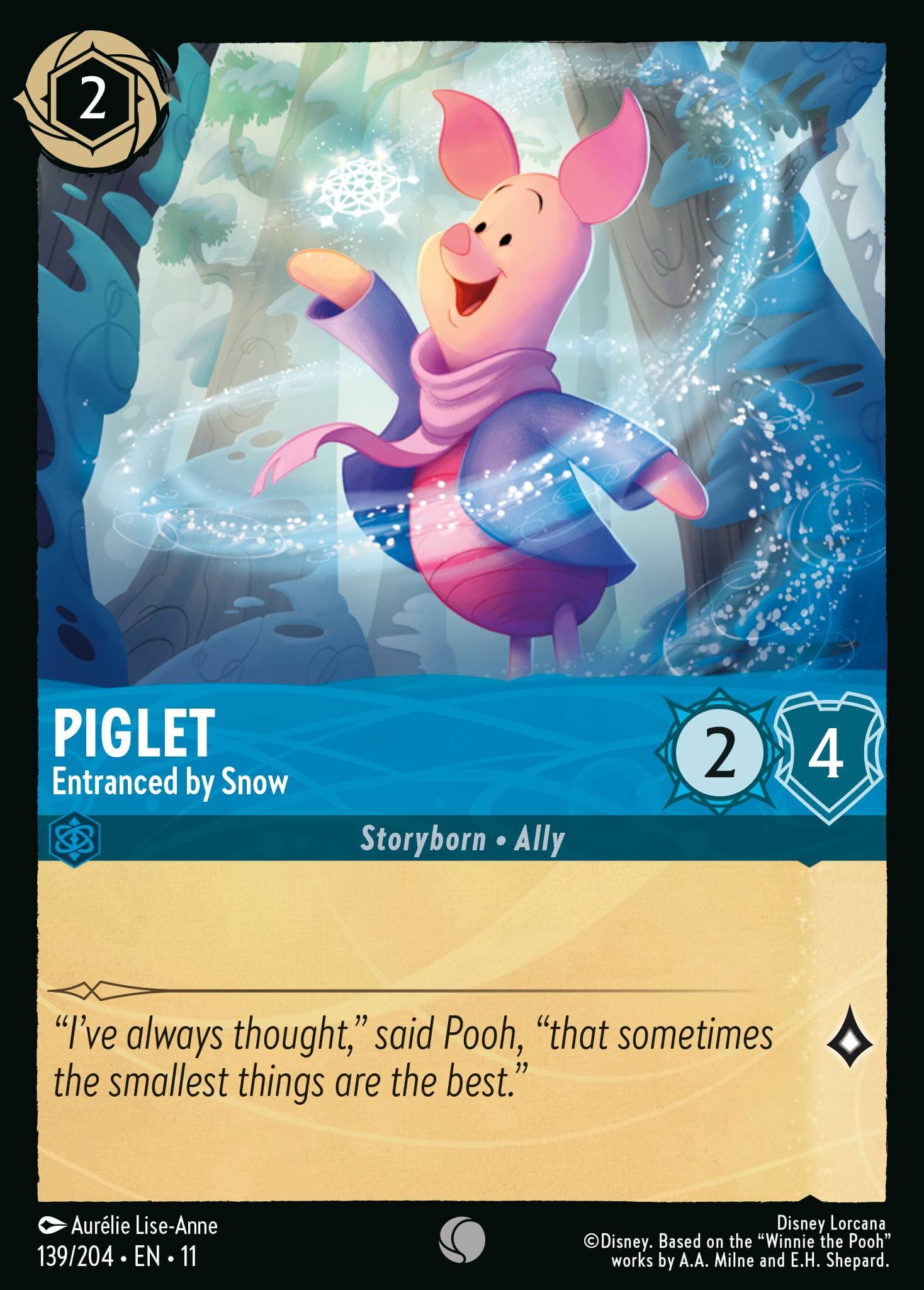 Piglet - Entranced by Snow — Winterspell