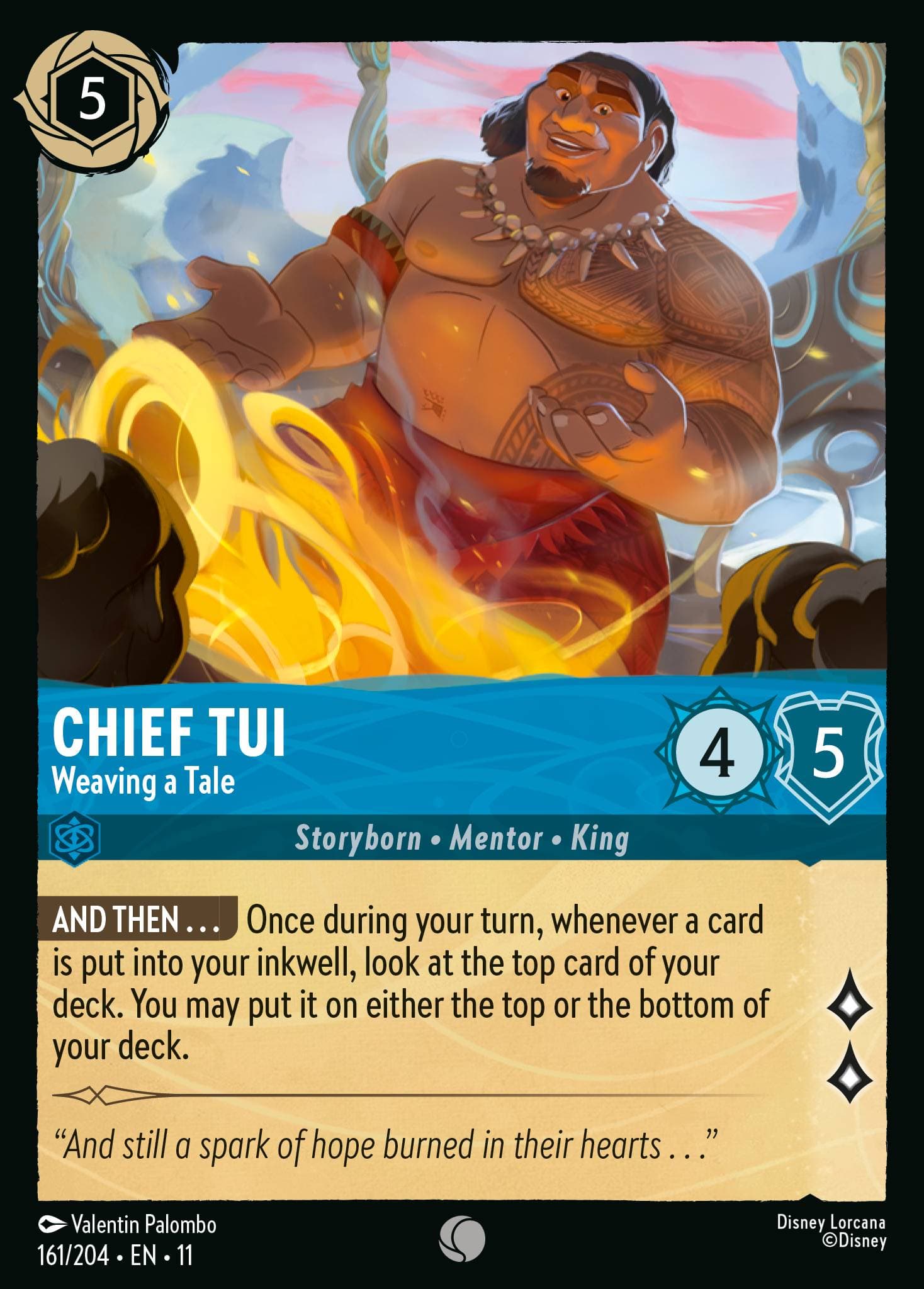Chief Tui - Weaving a Tale — Winterspell