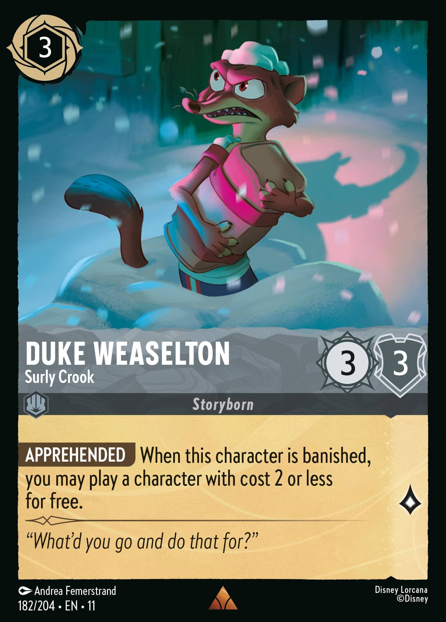 Duke Weaselton - Surly Crook — Winterspell