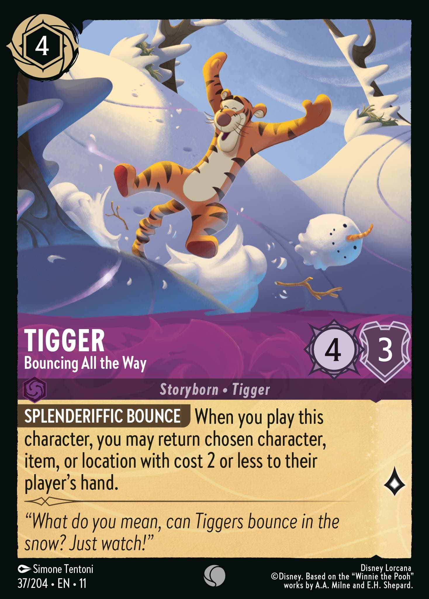 Tigger - Bouncing All the Way — Winterspell