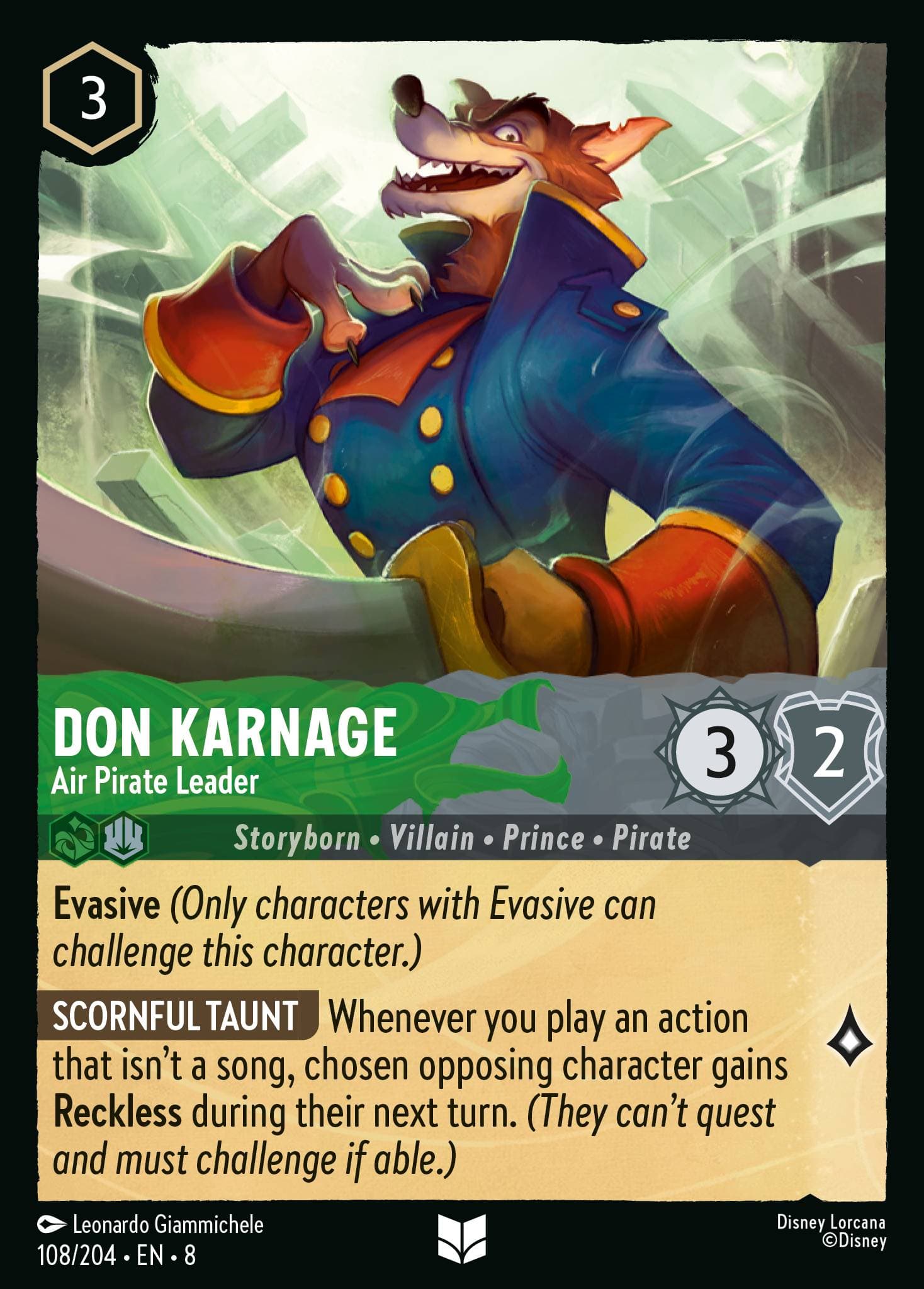 Don Karnage - Air Pirate Leader — Reign of Jafar