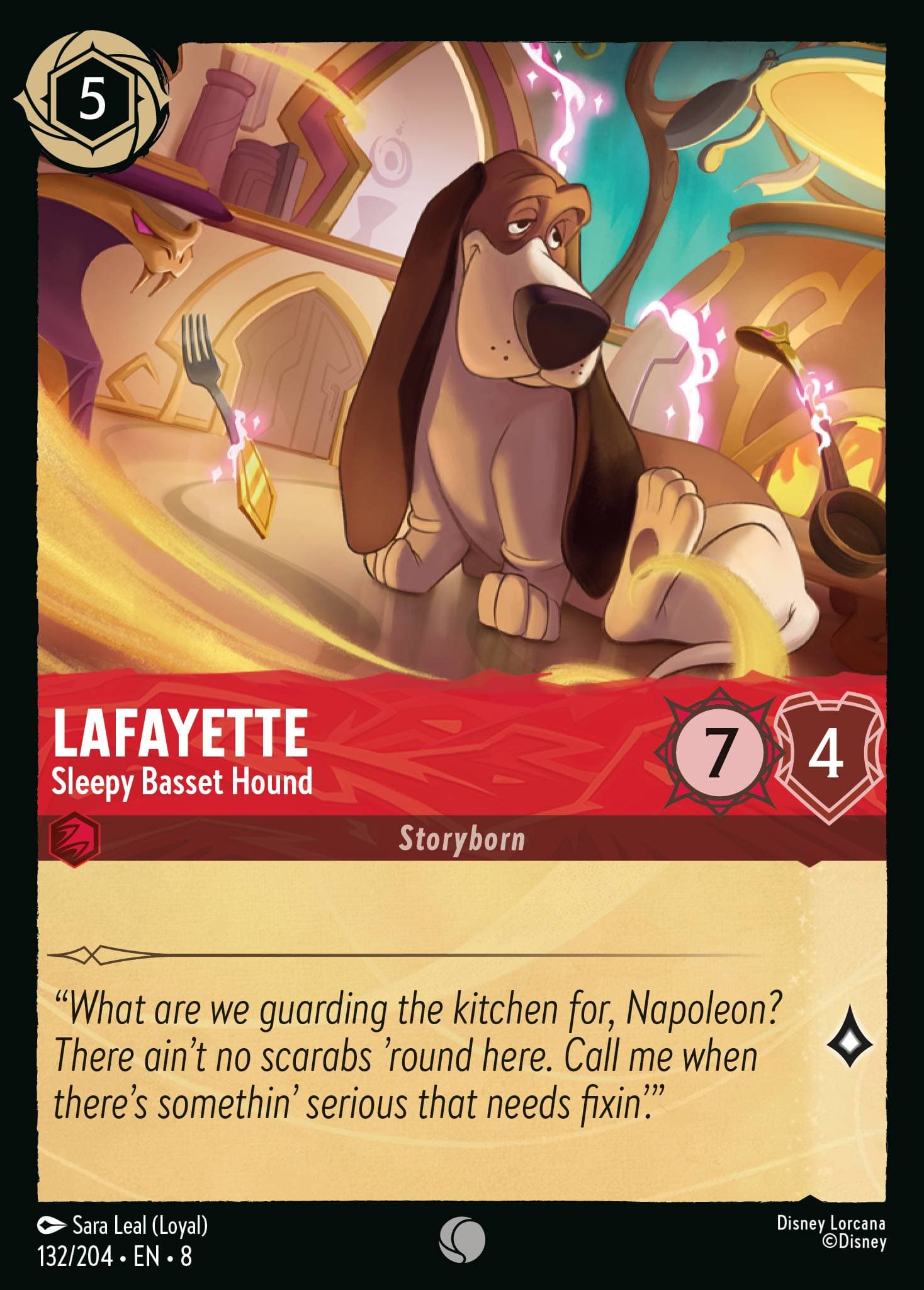 Lafayette - Sleepy Basset Hound — Reign of Jafar