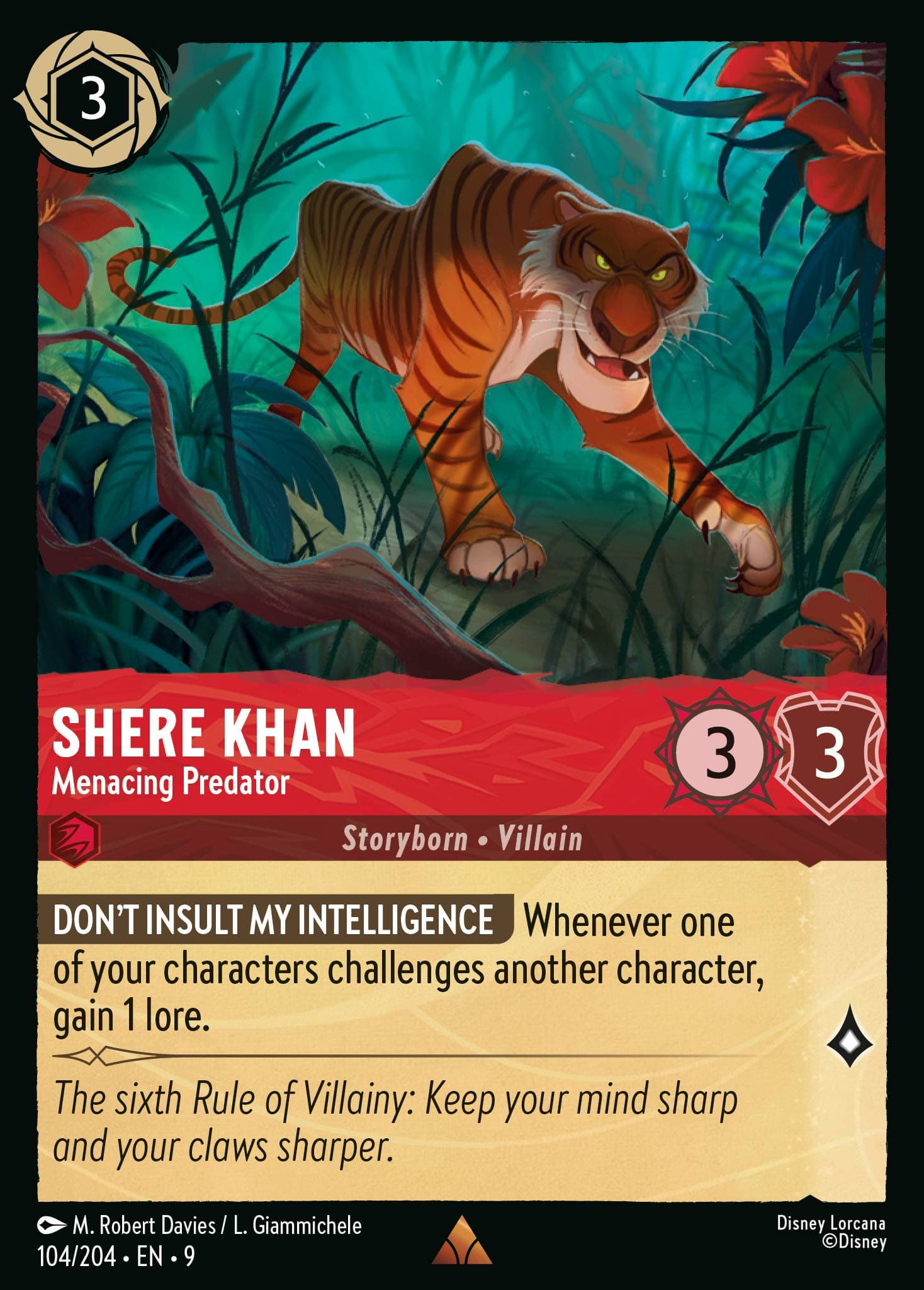 Shere Khan - Menacing Predator — Fabled