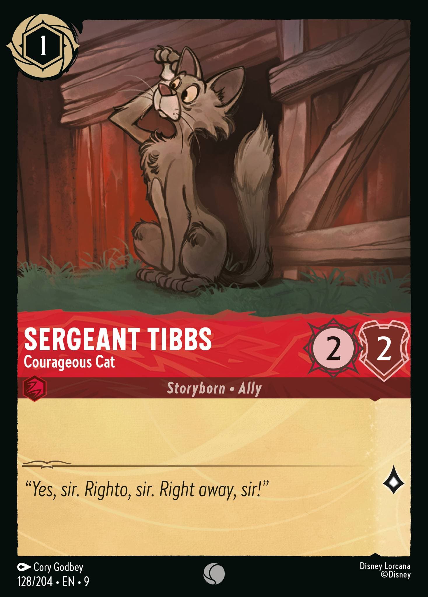 Sergeant Tibbs - Courageous Cat — Fabled