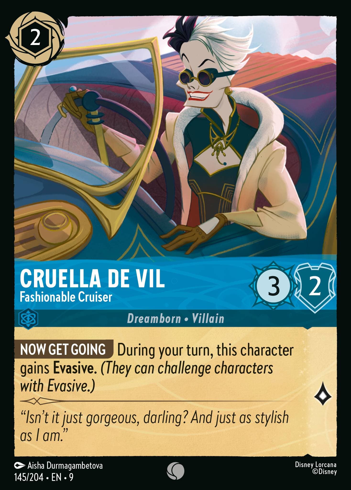 Cruella De Vil - Fashionable Cruiser — Fabled