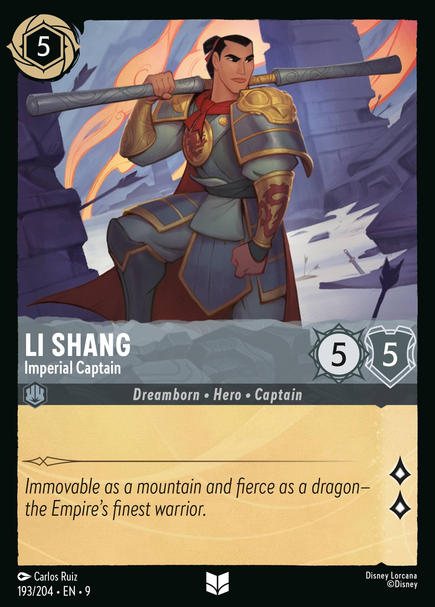 Li Shang - Imperial Captain — Fabled