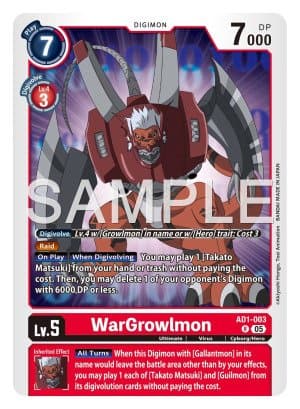 WarGrowlmon — Across Time Pre-Release Cards