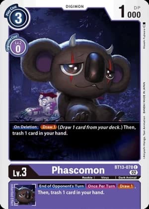 Phascomon — Starter Deck 14: Beelzemon Advanced Deck Set