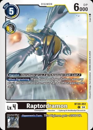 Raptordramon — Release Special Booster 2.5