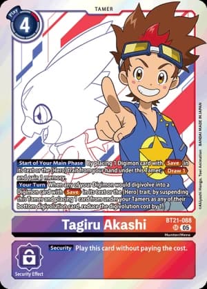 Tagiru Akashi — Across Time Pre-Release Cards