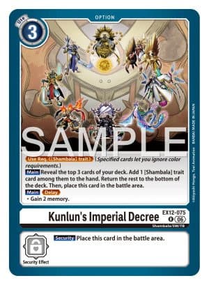 Kunlun's Imperial Decree — Digital World Shambala