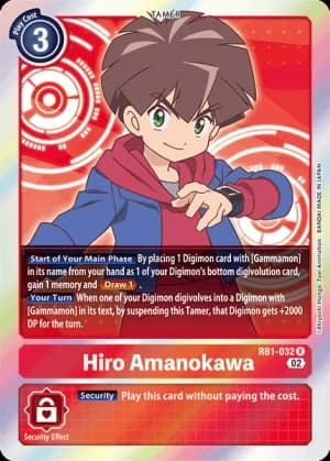 Hiro Amanokawa (Digimon Animation Series 25th Anniversary Set) — Digimon Card Game card