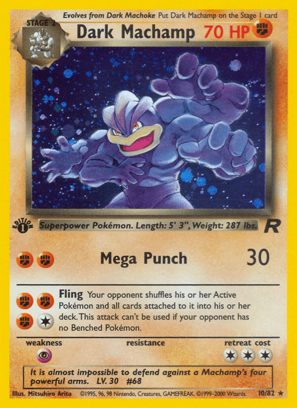 Dark Machamp (10) — Team Rocket