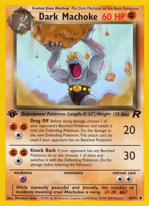 Dark Machoke — Team Rocket