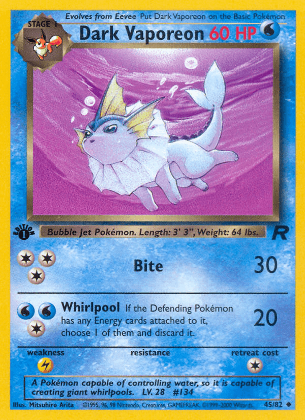Dark Vaporeon — Team Rocket