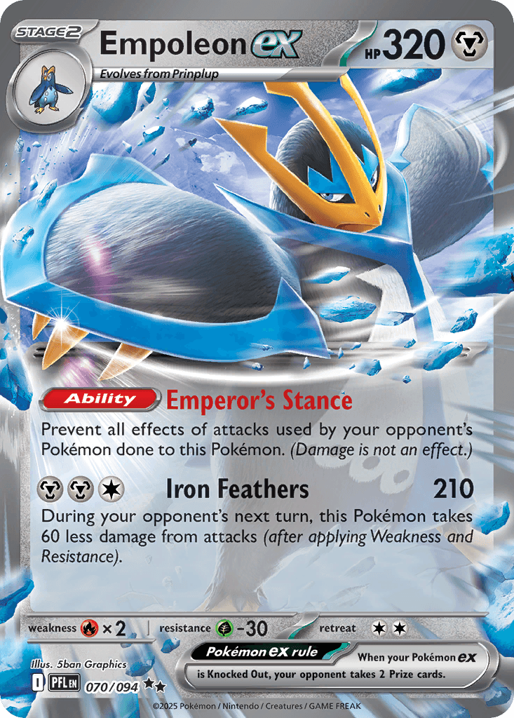 Empoleon ex - 070/094 — ME02: Phantasmal Flames