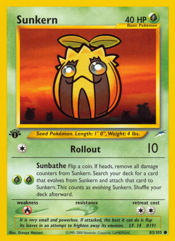 Sunkern — Neo Destiny