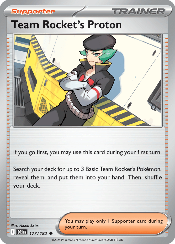 Team Rocket's Proton - 177/182 — Prize Pack Series Cards