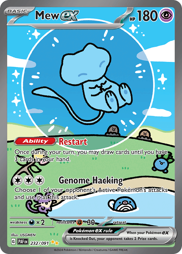 Mew ex - 232/091 — SV: Paldean Fates