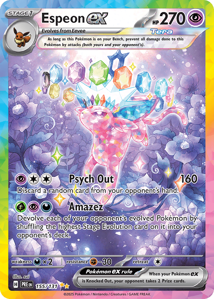 Espeon ex - 155/131 — SV: Prismatic Evolutions