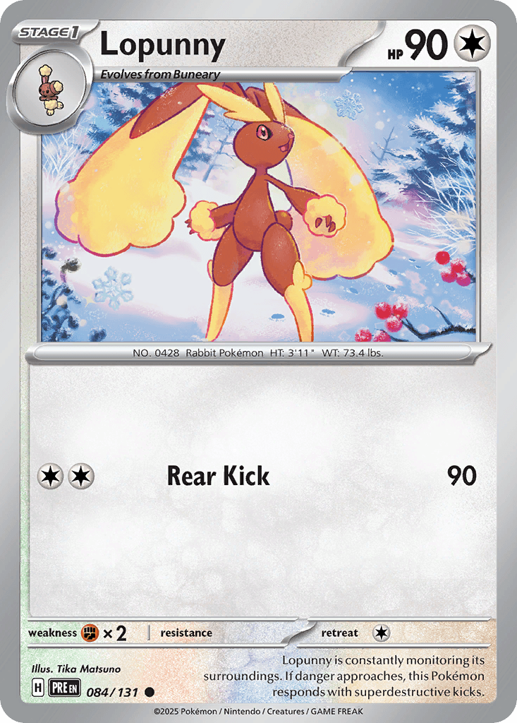 Lopunny (Master Ball Pattern) — SV: Prismatic Evolutions
