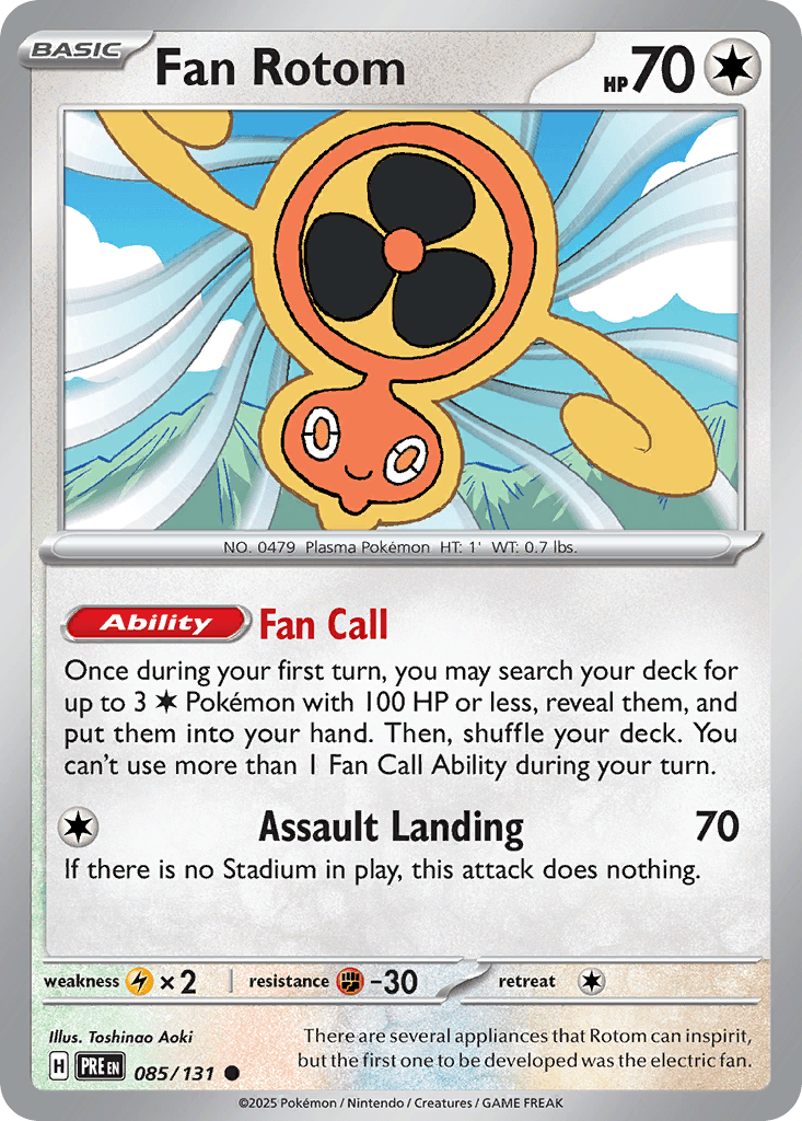 Fan Rotom (Master Ball Pattern) — SV: Prismatic Evolutions