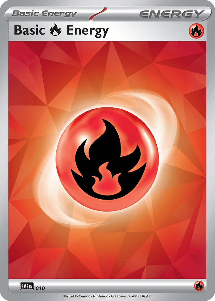 Basic Fire Energy (Cracked Ice Holo) — SVE: Scarlet & Violet Energies