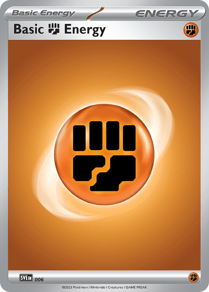 Basic Fighting Energy (Cosmos Holo) — SVE: Scarlet & Violet Energies