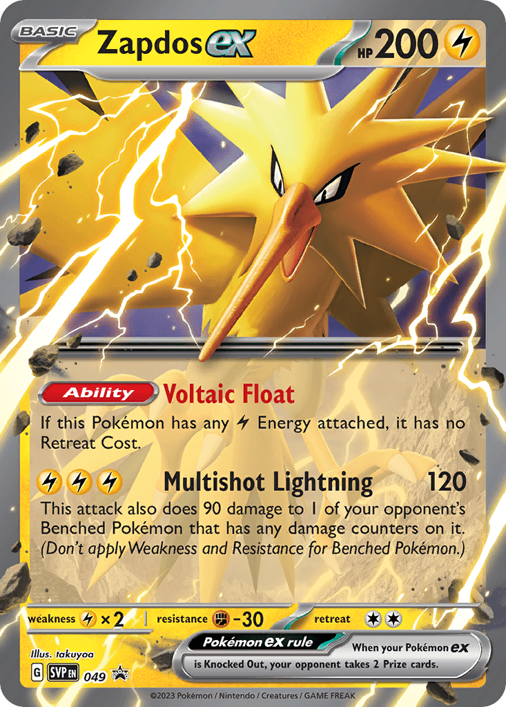 Zapdos ex - 049 — Jumbo Cards