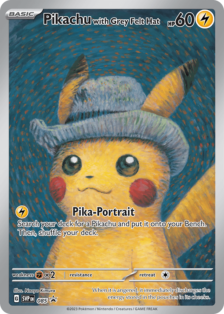 Pikachu with Grey Felt Hat — SV: Scarlet & Violet Promo Cards