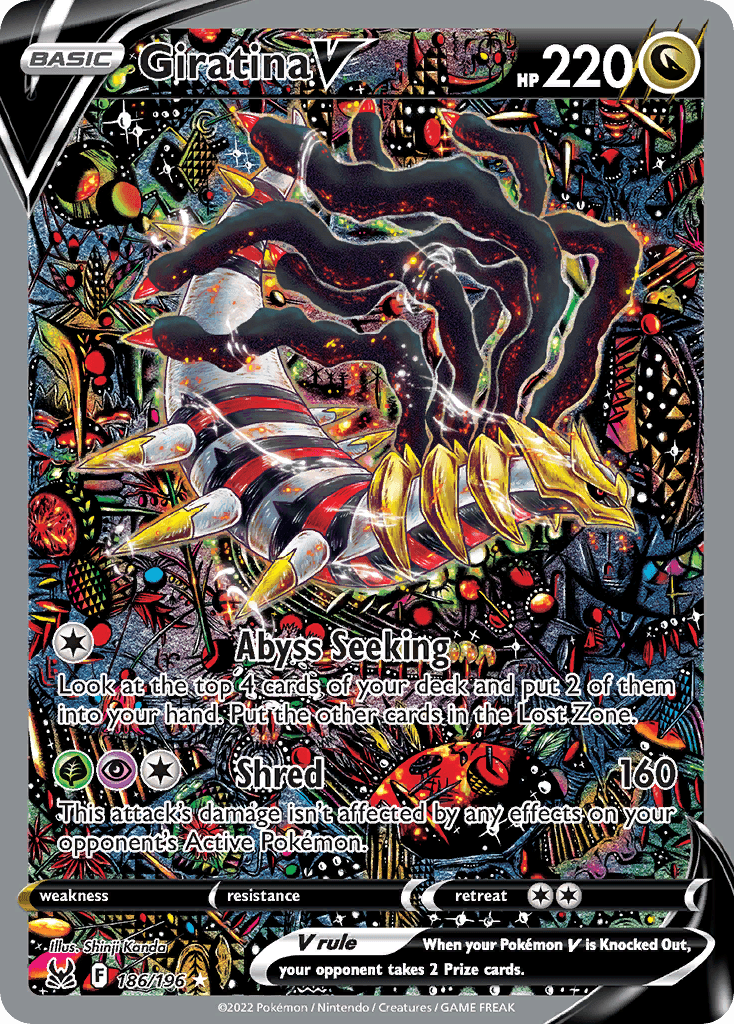 Giratina V (Alternate Full Art) — SWSH11: Lost Origin