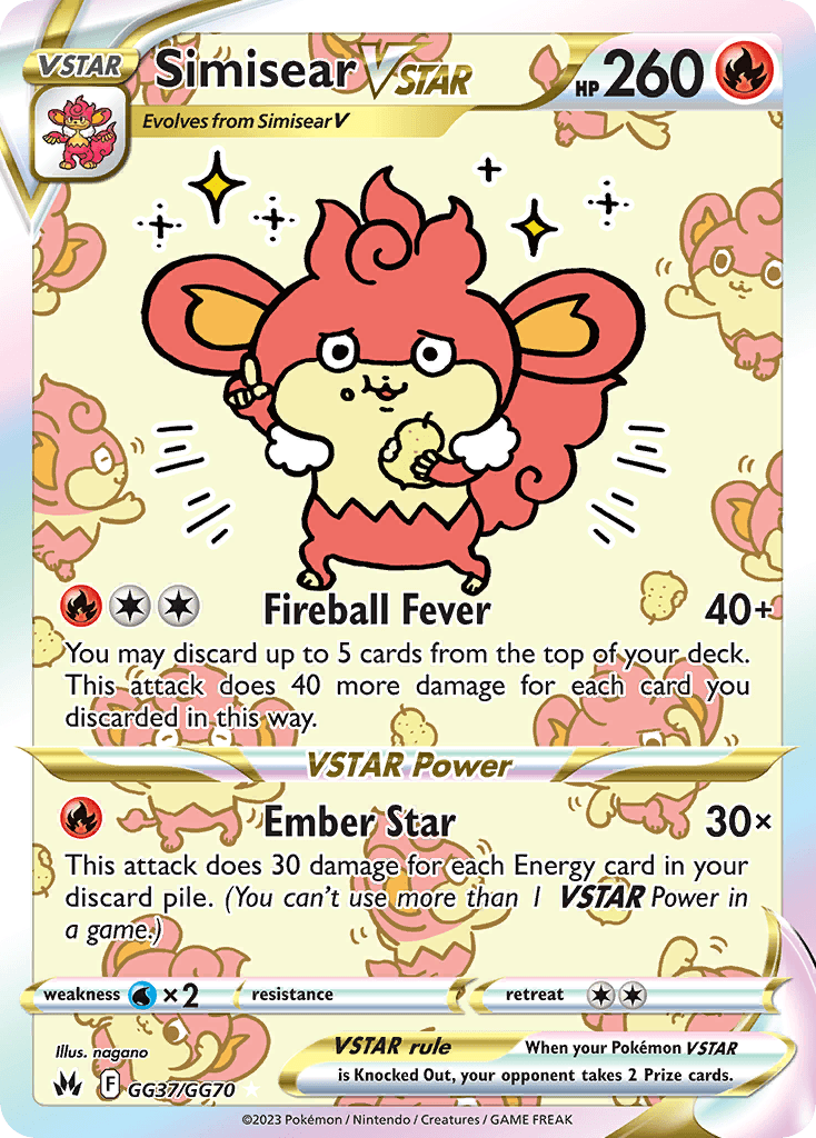 Simisear VSTAR — Crown Zenith: Galarian Gallery