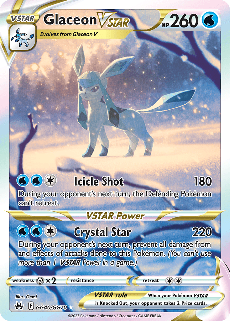 Glaceon VSTAR — Crown Zenith: Galarian Gallery