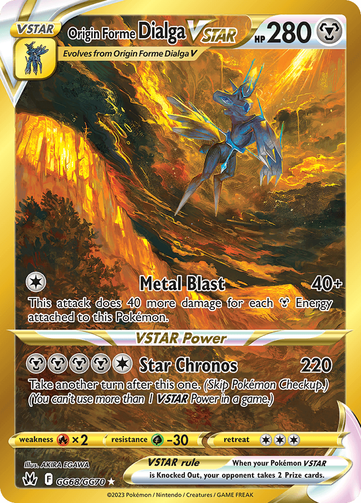 Origin Forme Dialga VSTAR (Secret) — Crown Zenith: Galarian Gallery