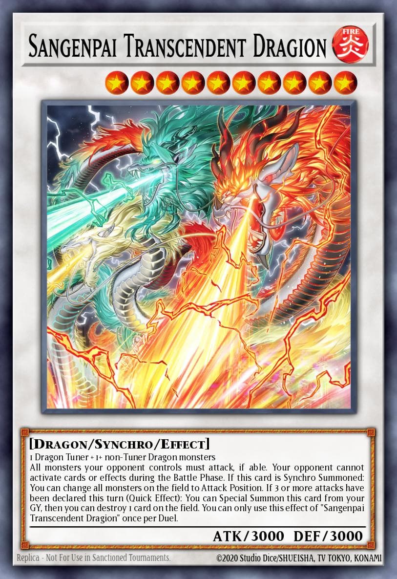 Sangenpai Transcendent Dragion (ESR) — Limited Pack World Championship 2025