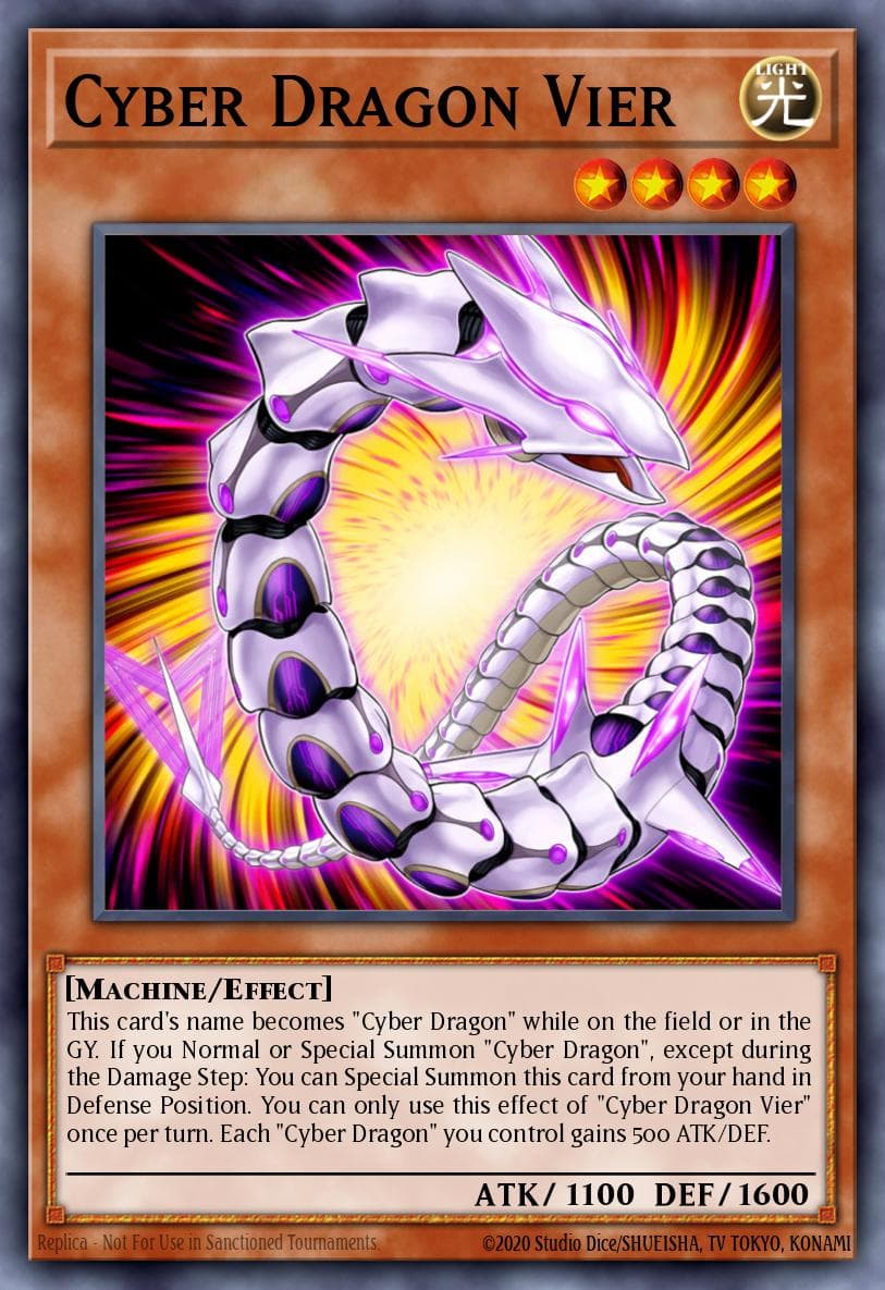 Cyber Dragon Vier — 2019 Gold Sarcophagus Tin Mega Pack