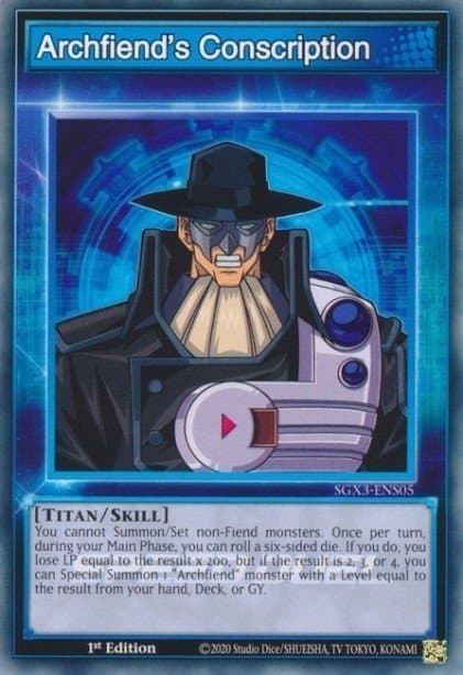 Archfiend's Conscription — Speed Duel GX: Duelists of Shadows