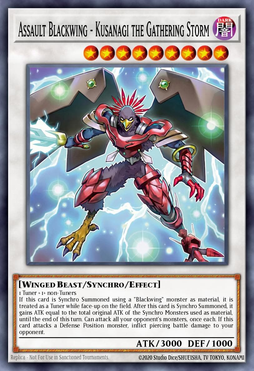 Assault Blackwing - Kusanagi the Gathering Storm — ygo-unknown