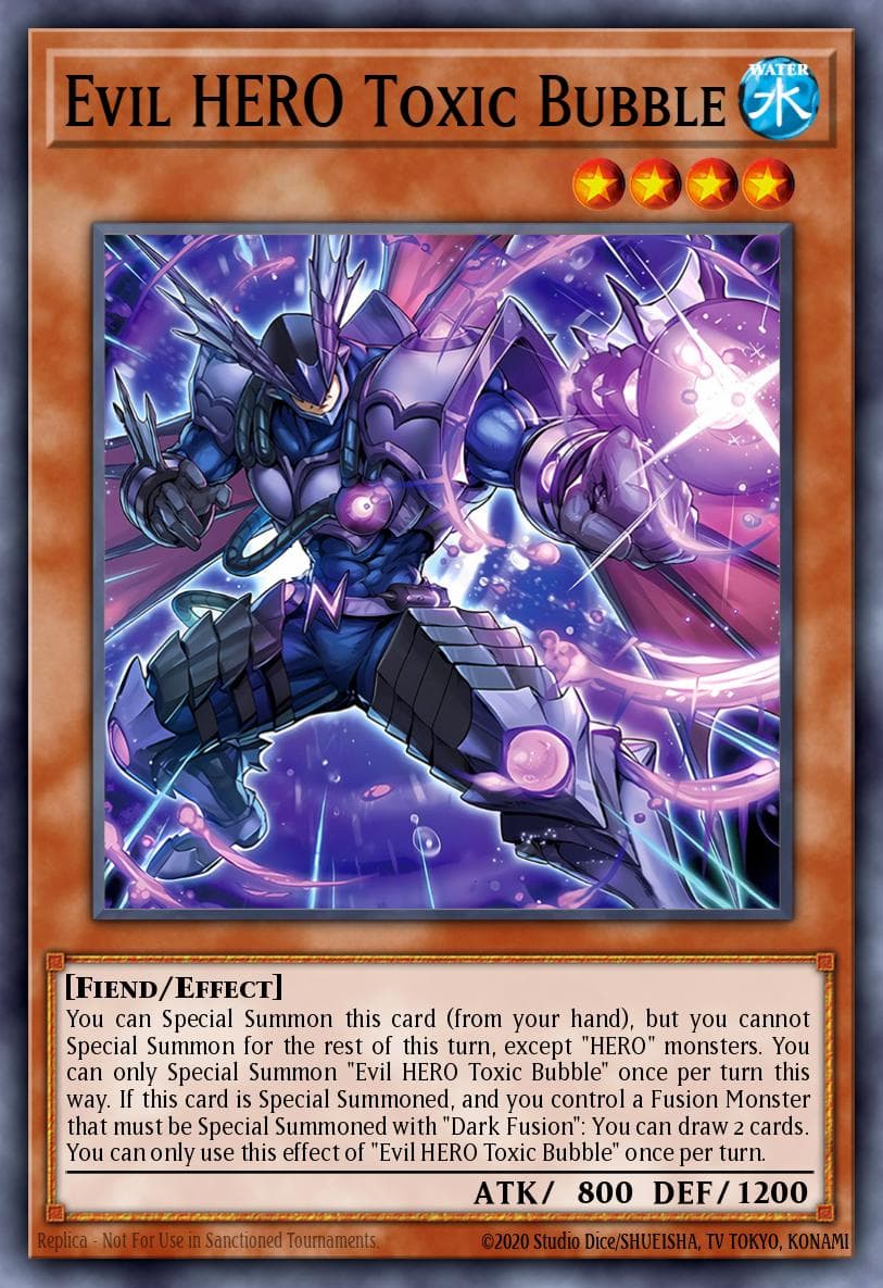 Evil HERO Toxic Bubble — Supreme Darkness