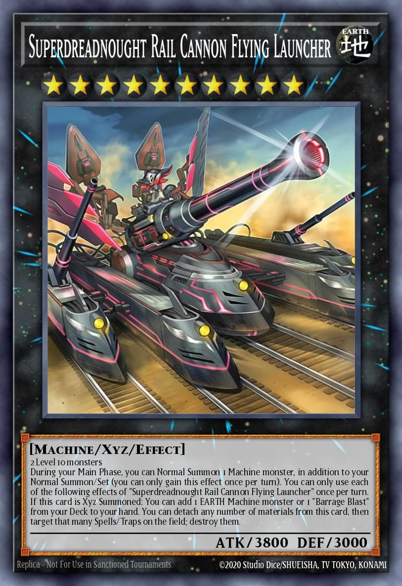 Superdreadnought Rail Cannon Flying Launcher — ygo-unknown