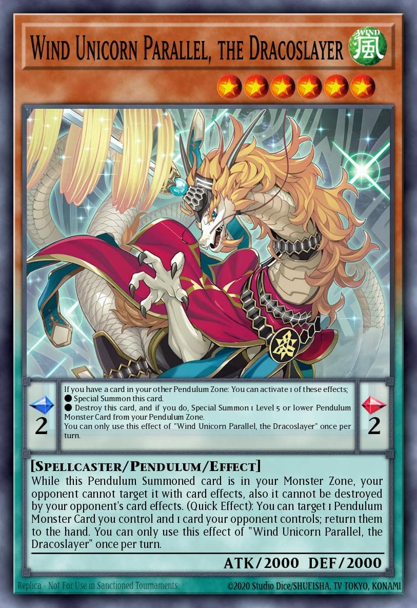 Wind Unicorn Parallel, the Dracoslayer — ygo-unknown
