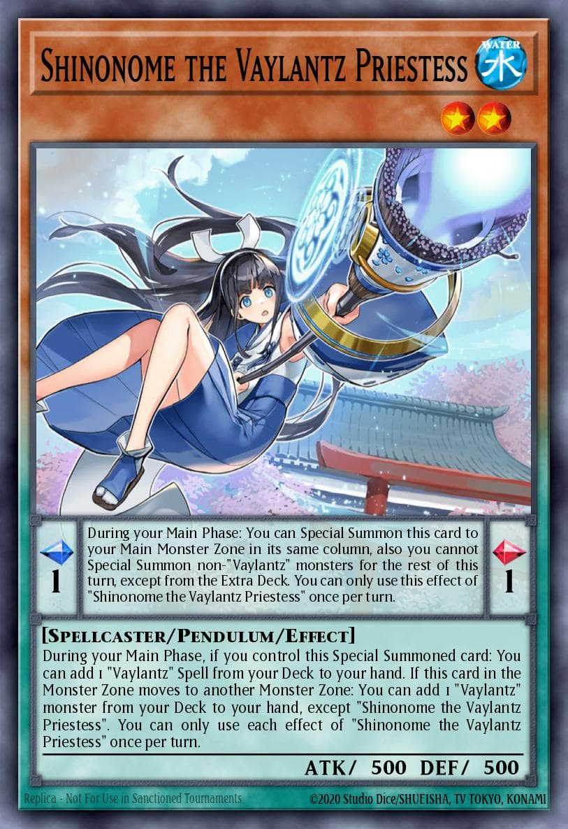 Shinonome the Vaylantz Priestess — Tactical Masters