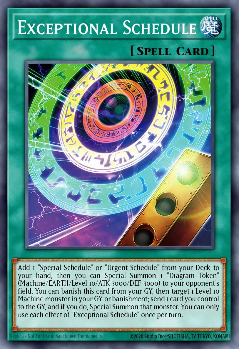 Exceptional Schedule — ygo-unknown