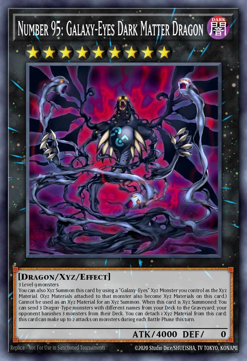 Number 95: Galaxy-Eyes Dark Matter Dragon — Premium Gold: Return of the Bling