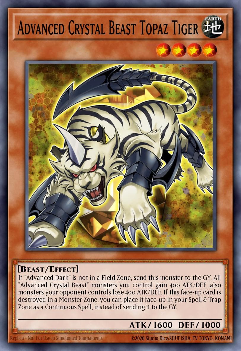 Advanced Crystal Beast Topaz Tiger — Battles of Legend: Crystal Revenge