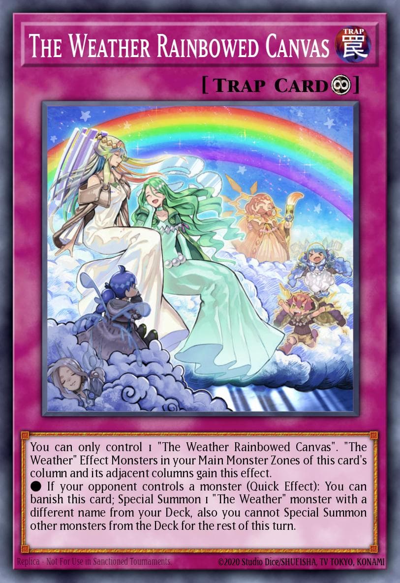 The Weather Rainbowed Canvas — Dark Neostorm