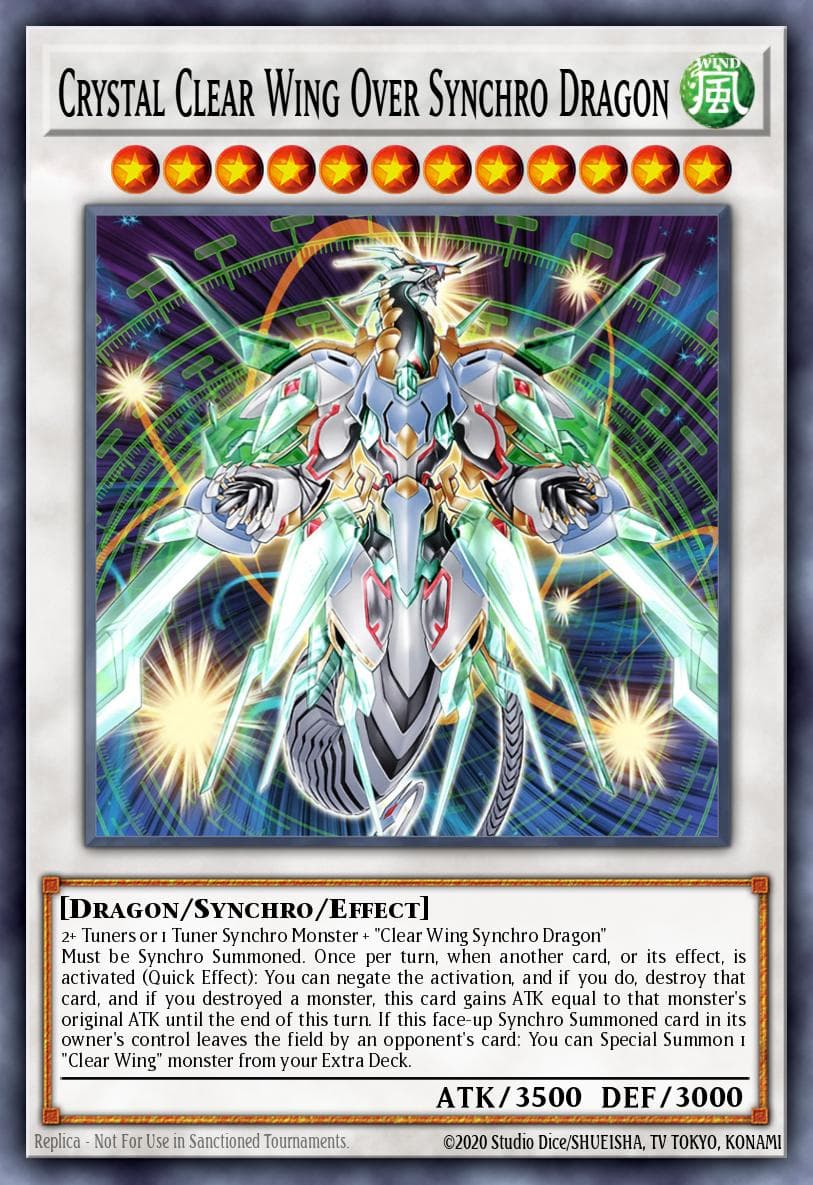 Crystal Clear Wing Over Synchro Dragon — Supreme Darkness